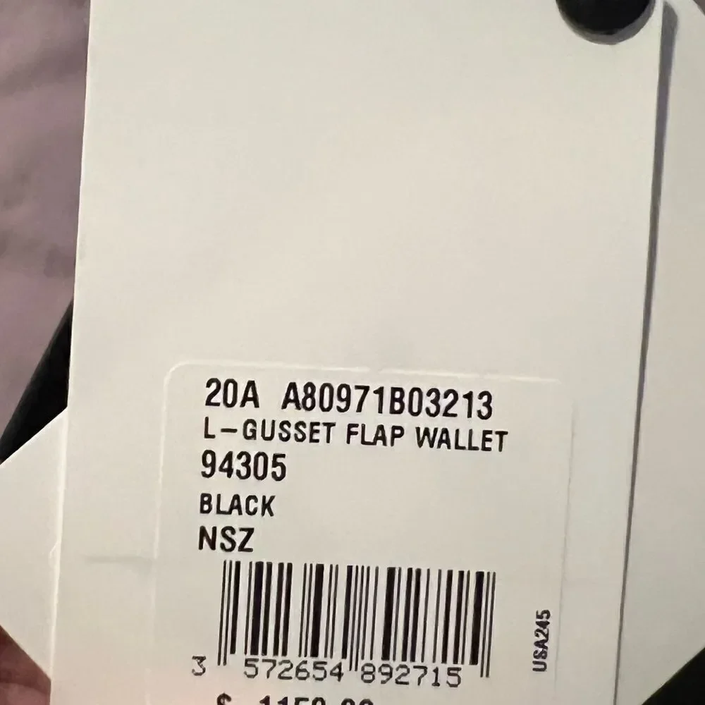 Chanel gusset flap wallet